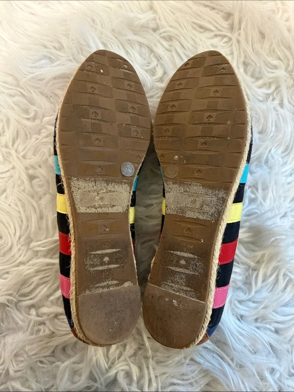 Kate Spade New York Multicolor Striped Espadrille Flats size 7.5